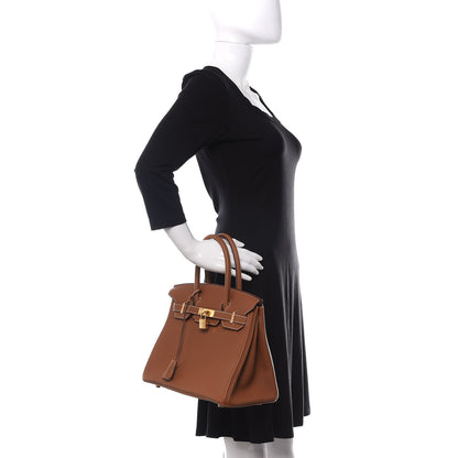 Hermes Togo Birkin 30 Gold 2 of 8