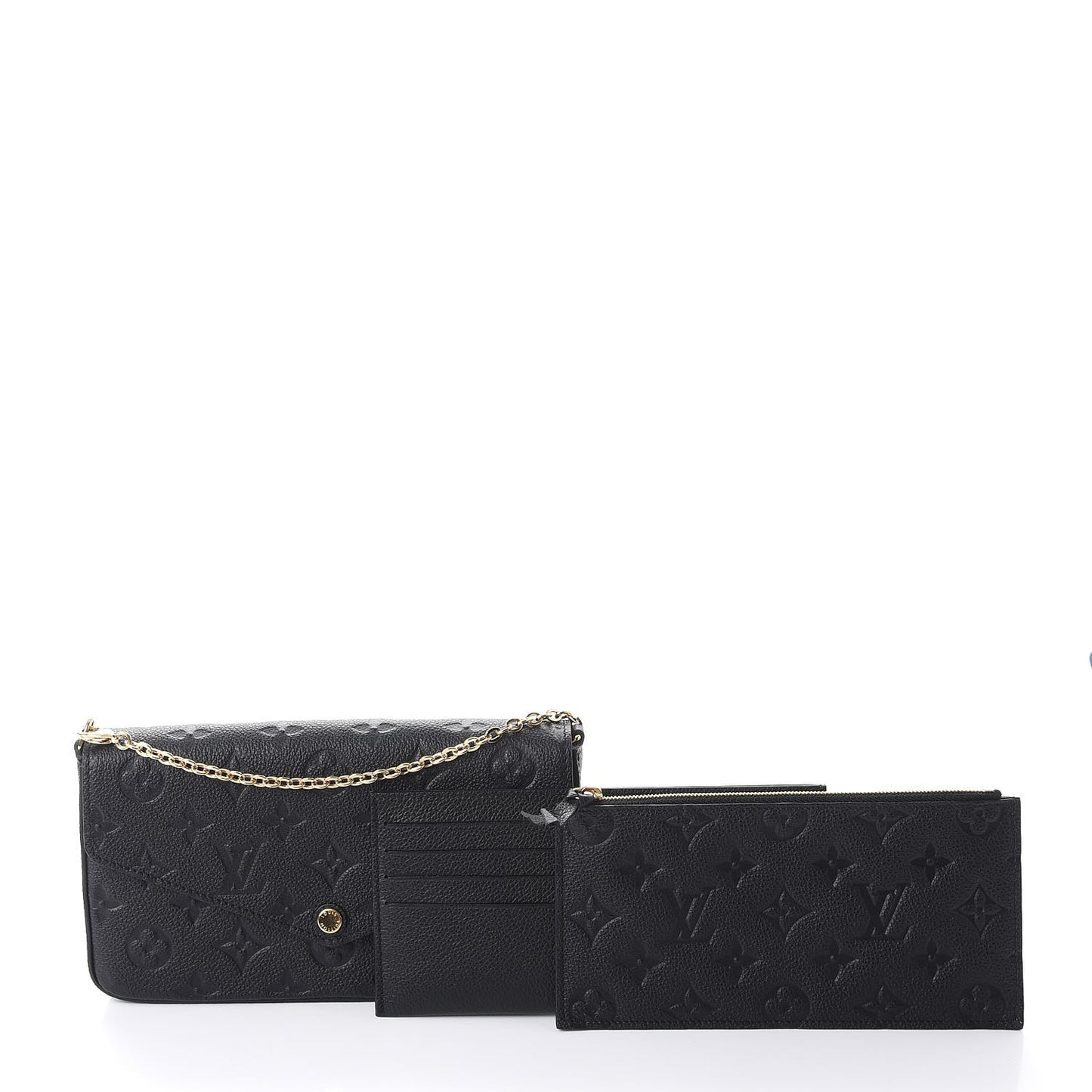 Empreinte Pochette Felicie Chain Wallet Black