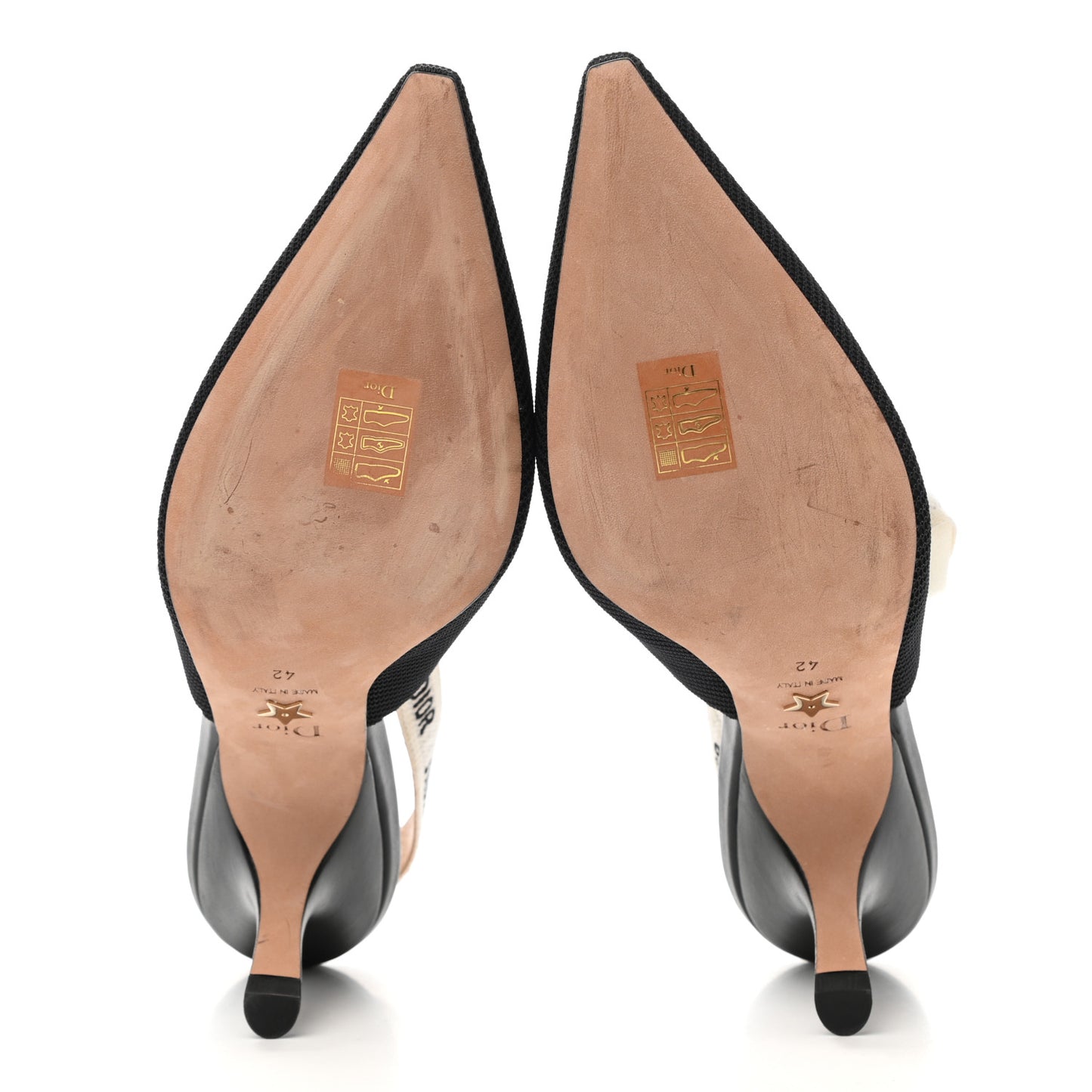 Technical Canvas Ribbon J Adior Slingback 65mm Pumps 42 Black