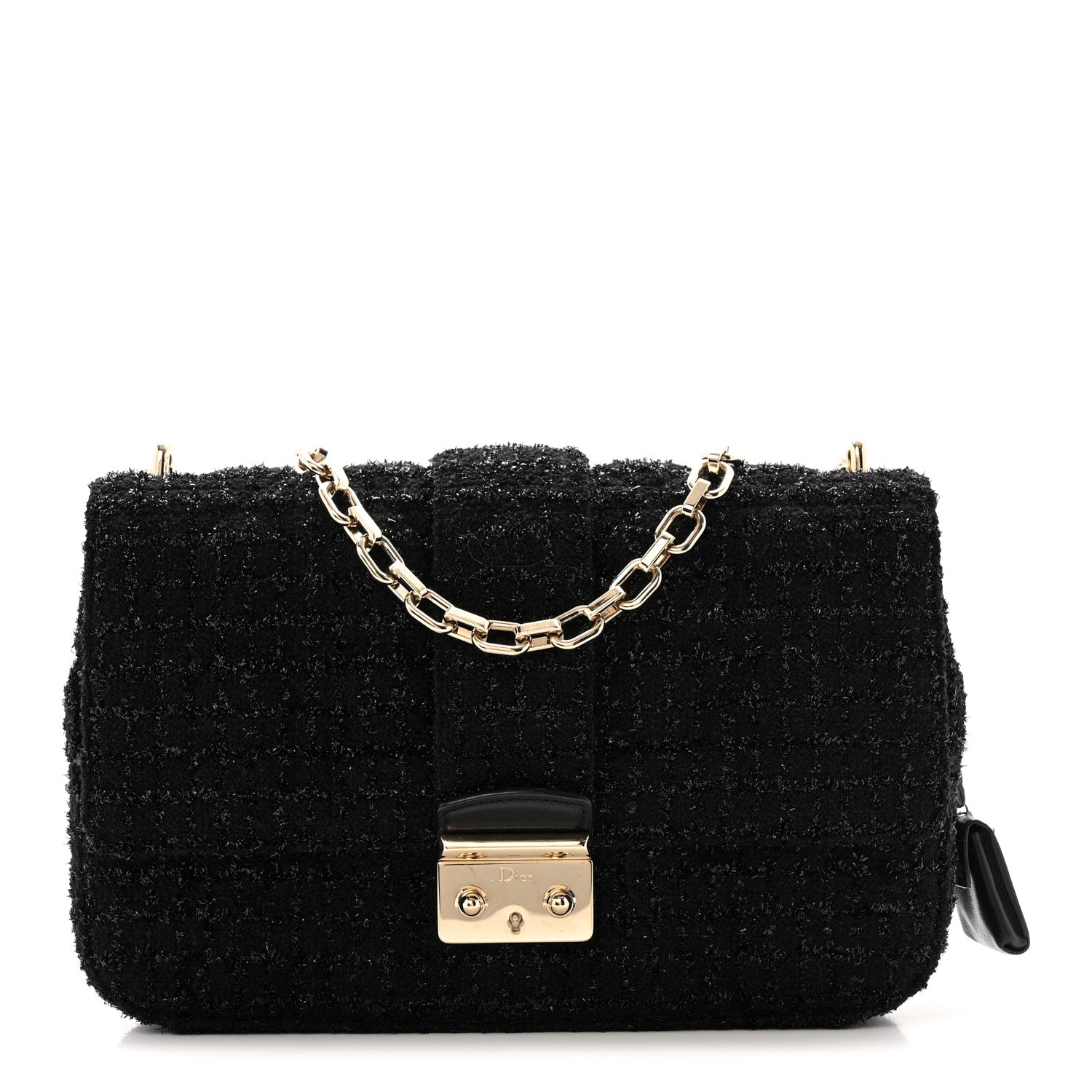 Christian Dior Tweed Medium Miss Dior Flap Black 1 of 12