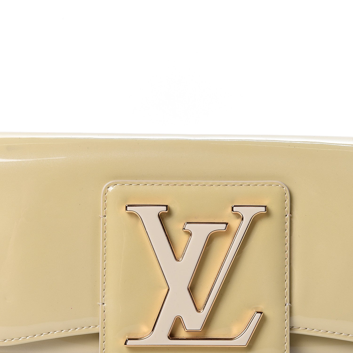 Louis Vuitton Patent Sobe Clutch Blanc Corail 6 of 10