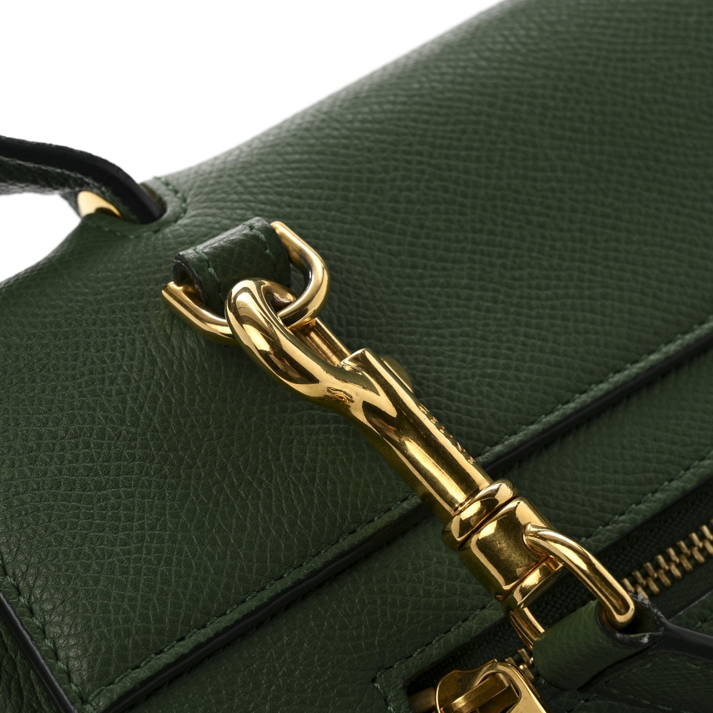 Grained Calfskin Mini Belt Bag Mint