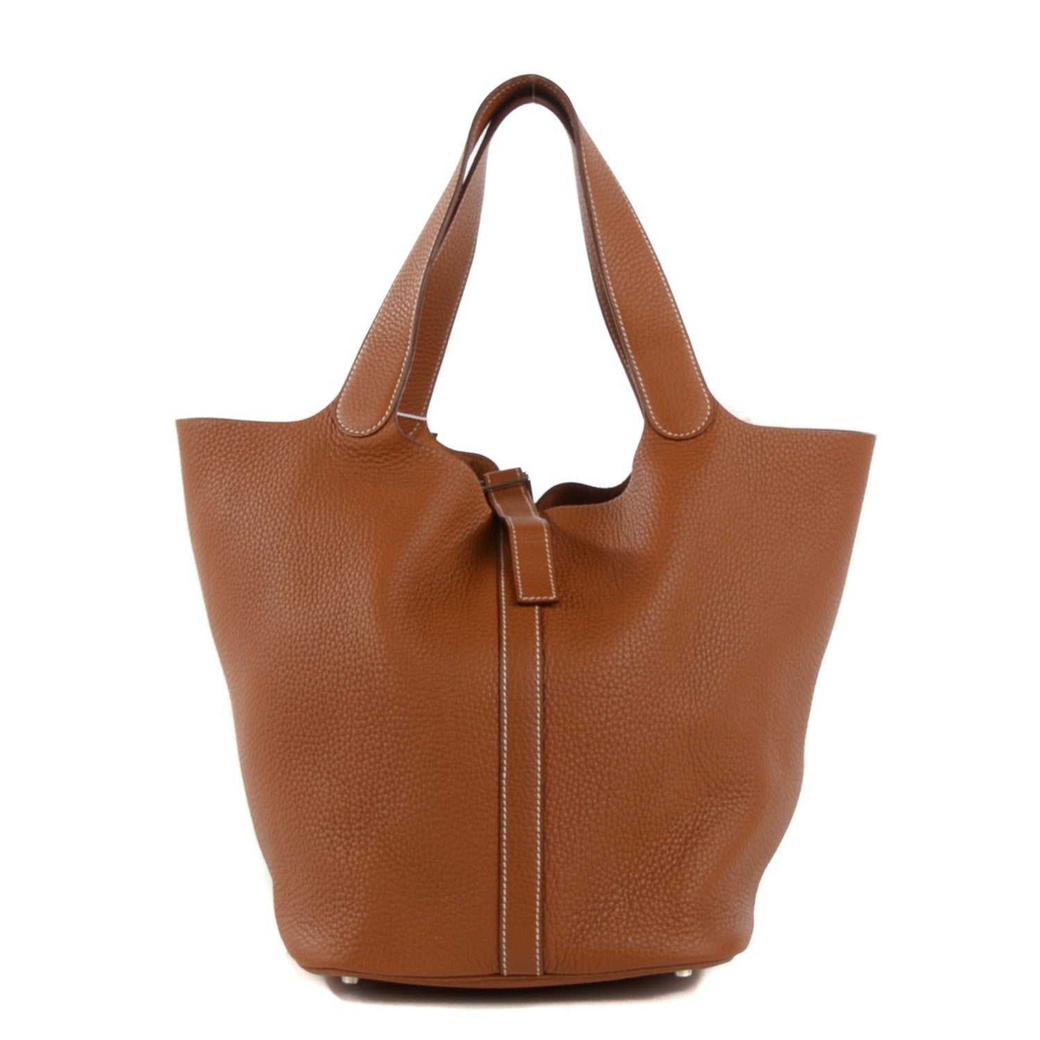 Hermes Taurillon Clemence Picotin GM Gold 1 of 8