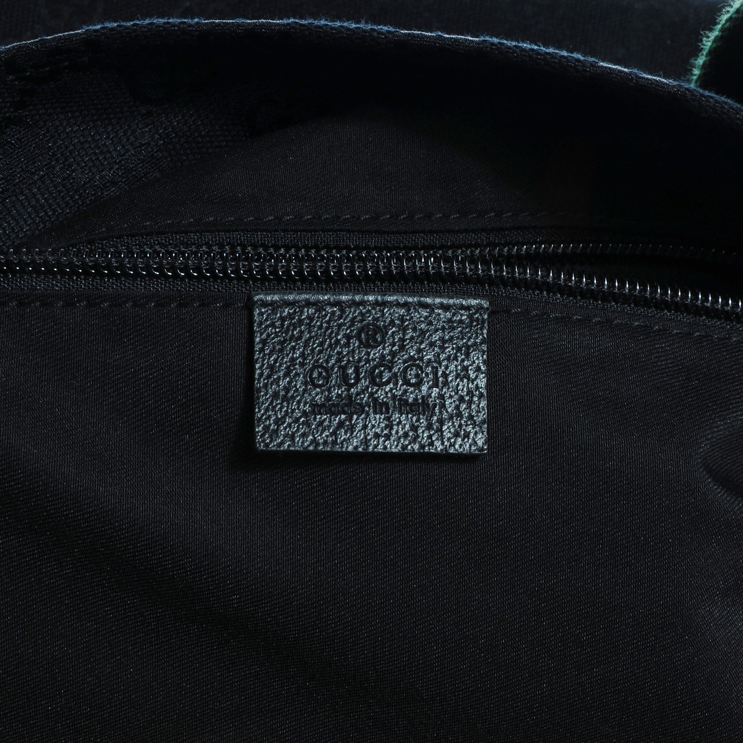 GG Monogram Large Web Handle Vertical Tote Black