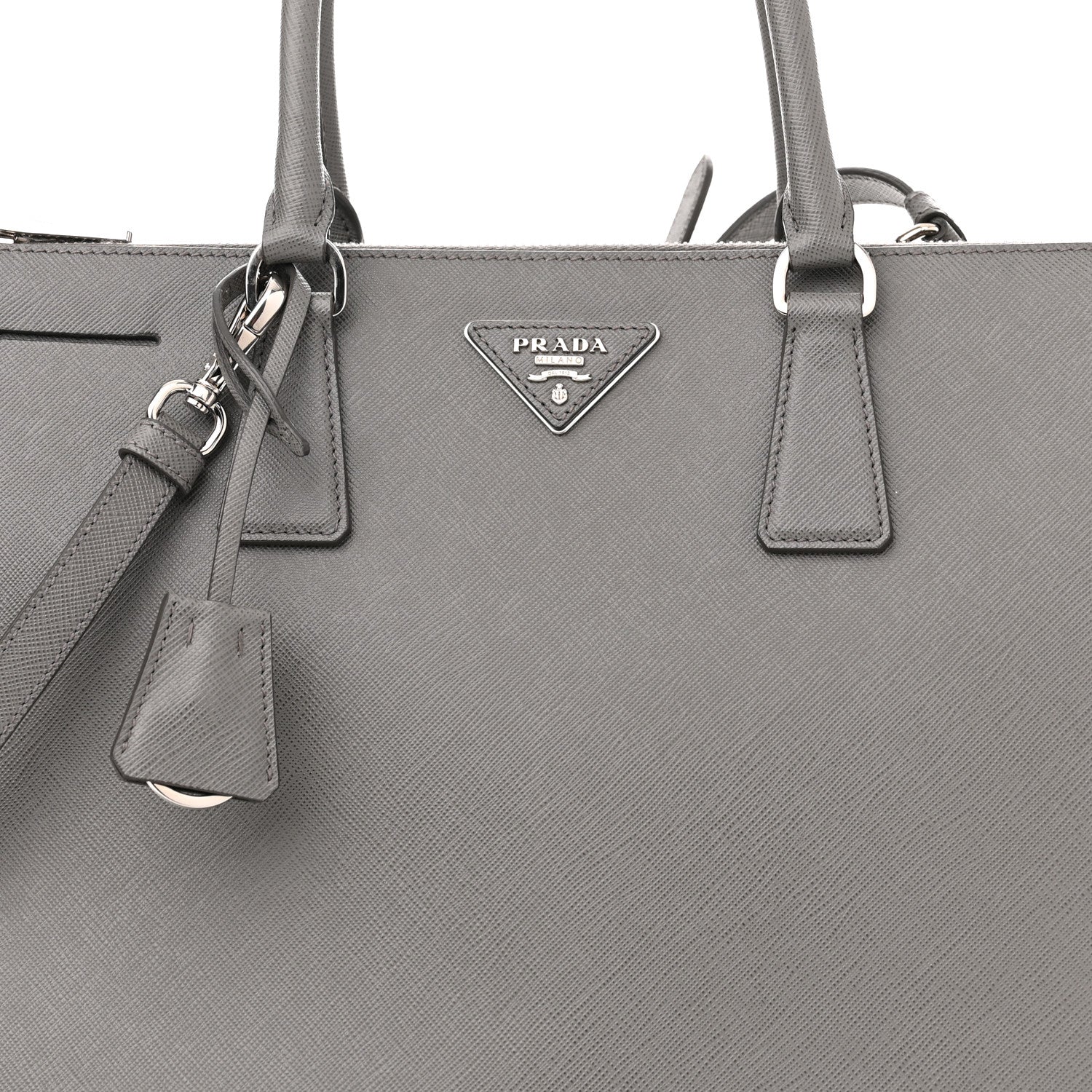 Prada Saffiano Large Galleria Double Zip Tote Marmo 10 of 16