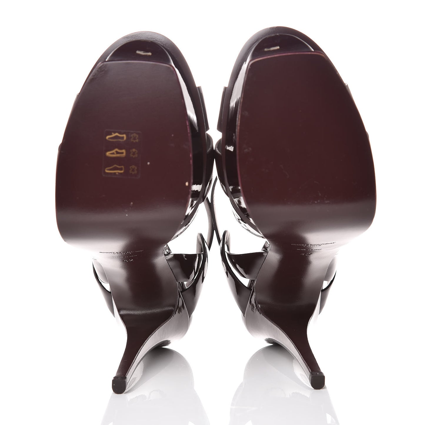Patent Tribute 105 Platform Sandals 42 Bourgogne