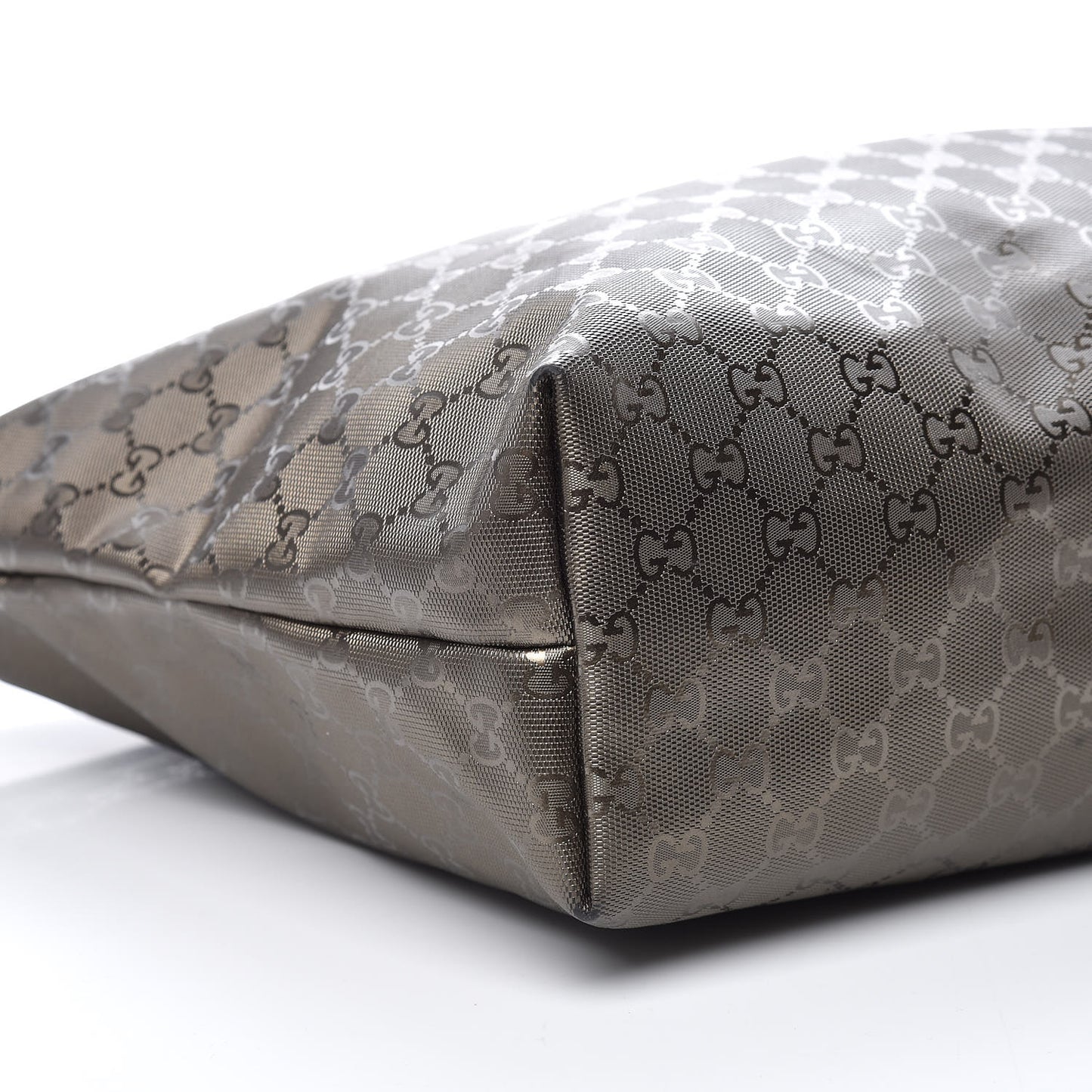 Imprime Monogram Medium Zippered Shopping Tote Pewter