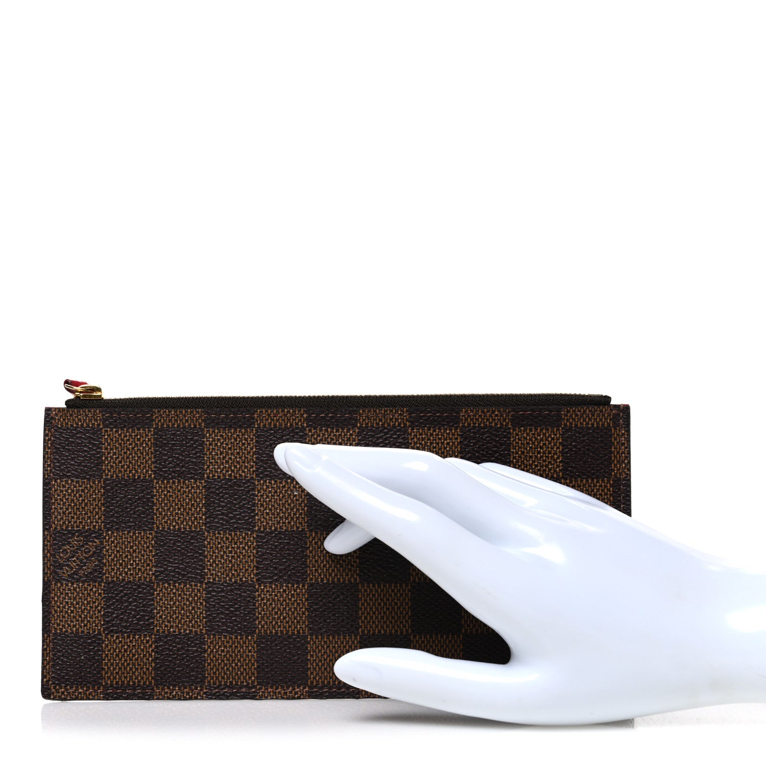Louis Vuitton Damier Ebene Felicie Chain Wallet Zippered Insert 2 of 6