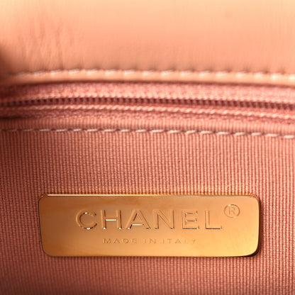 Chanel Lambskin Quilted Medium Chanel 19 Flap Light Orange 6 of 10