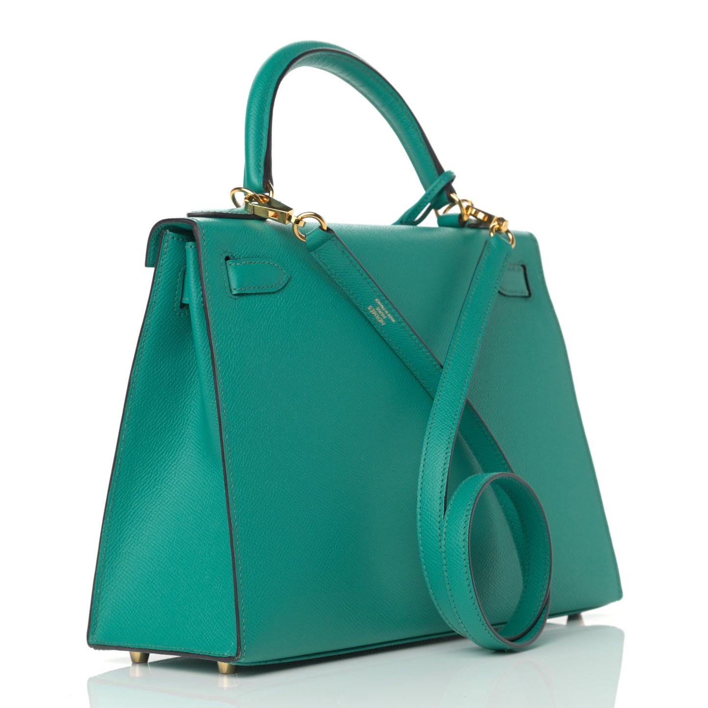 Epsom Kelly Sellier 28 Bleu Paon