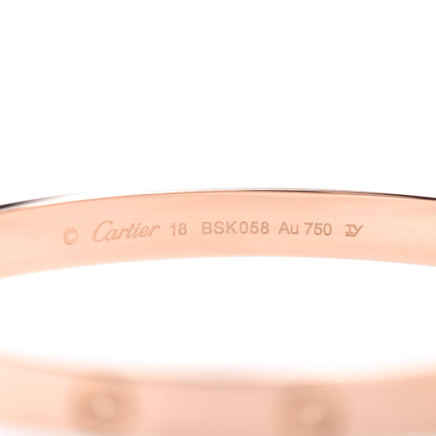 Cartier 18K Pink Gold LOVE Bracelet 18 4 of 5