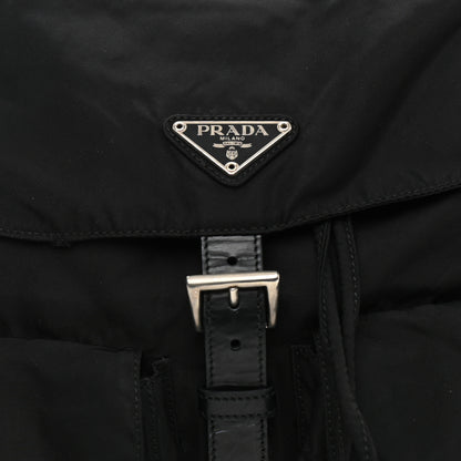 Prada Tessuto Nylon Saffiano Medium Backpack Black 7 of 20