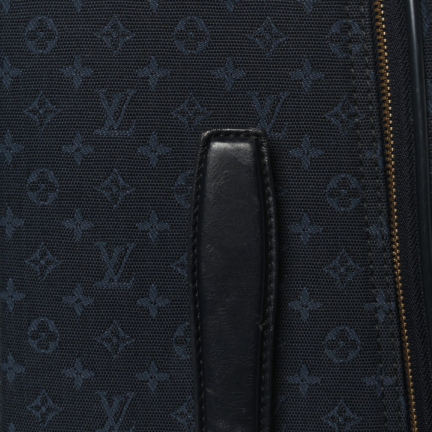 Mini Monogram Rolling Luggage Blue