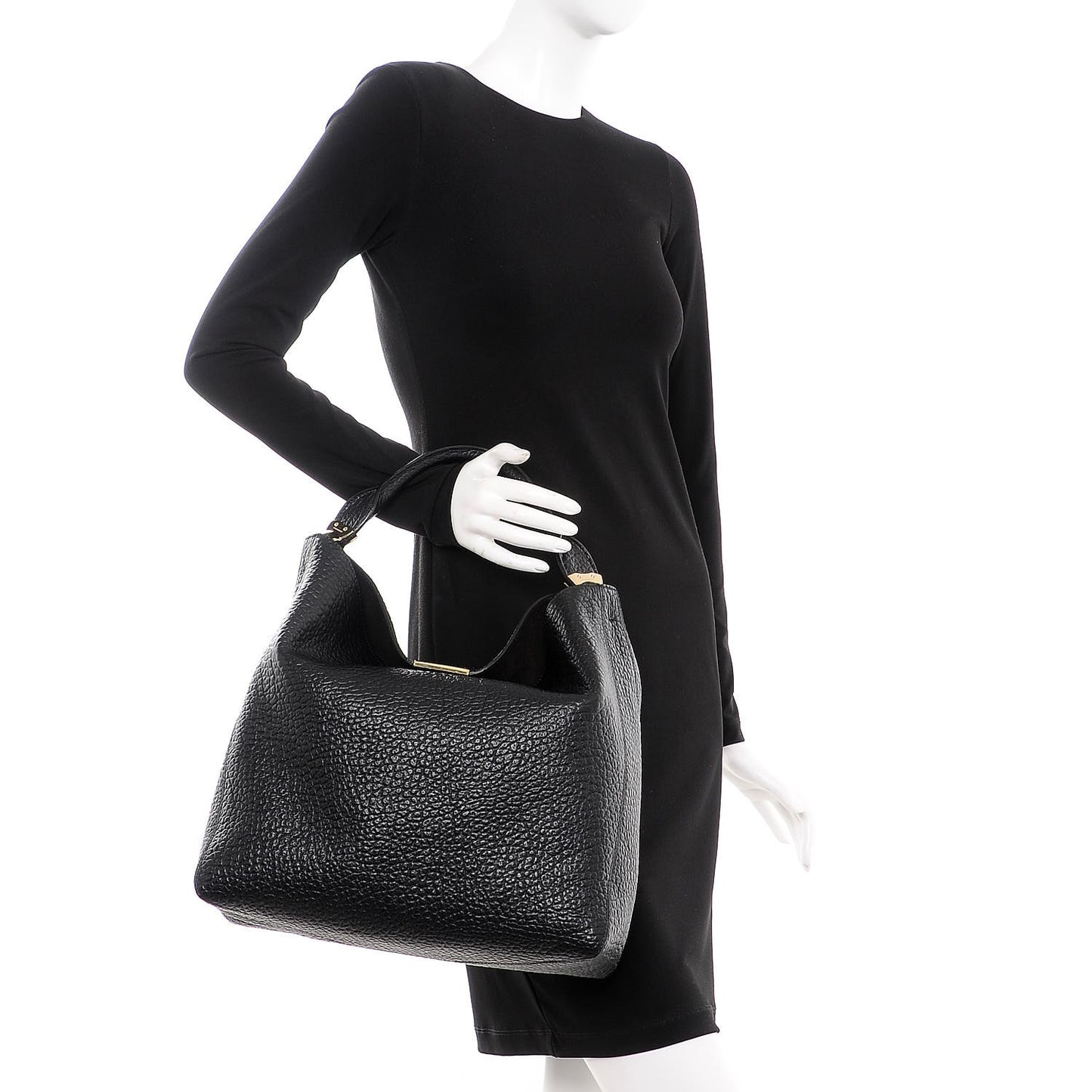 Heritage Grain Medium Lindburn Hobo Black