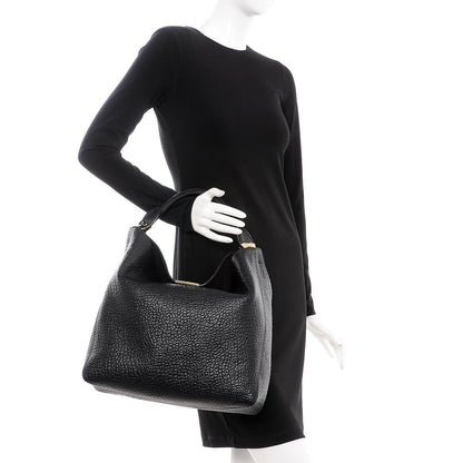 Burberry Heritage Grain Medium Lindburn Hobo Black 2 of 8