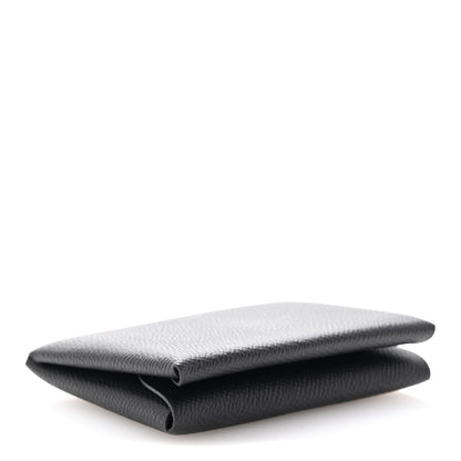 Hermes Epsom Calvi Duo Card Case Black 4 of 8
