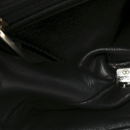 Chanel Tweed Quilted Mini Rectangular Flap Black Ecru White 7 of 10