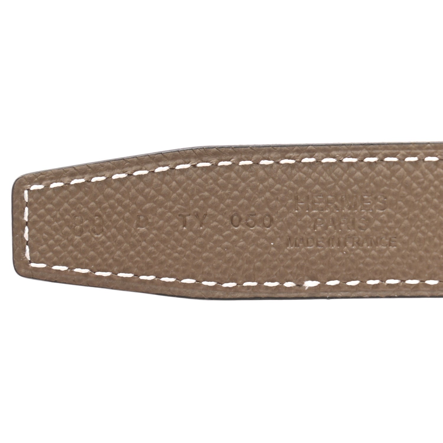 Hermes Swift Epsom 24mm Belt Strap 80 Rose Sakura Etoupe 5 of 5