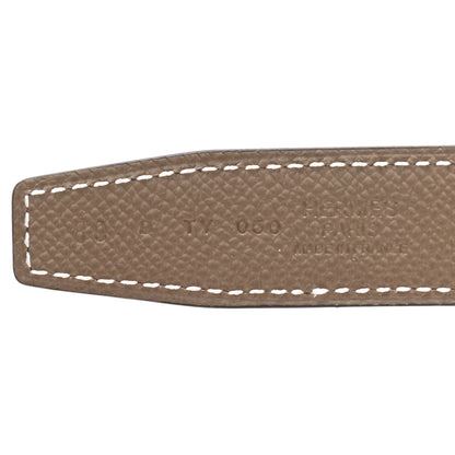Hermes Swift Epsom 24mm Belt Strap 80 Rose Sakura Etoupe 5 of 5