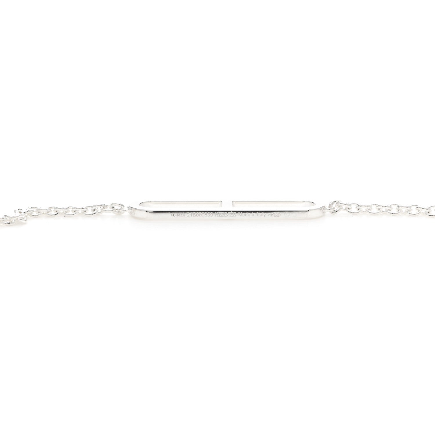Hermes Sterling Silver Ever Chaine d'Ancre Long Necklace 4 of 5