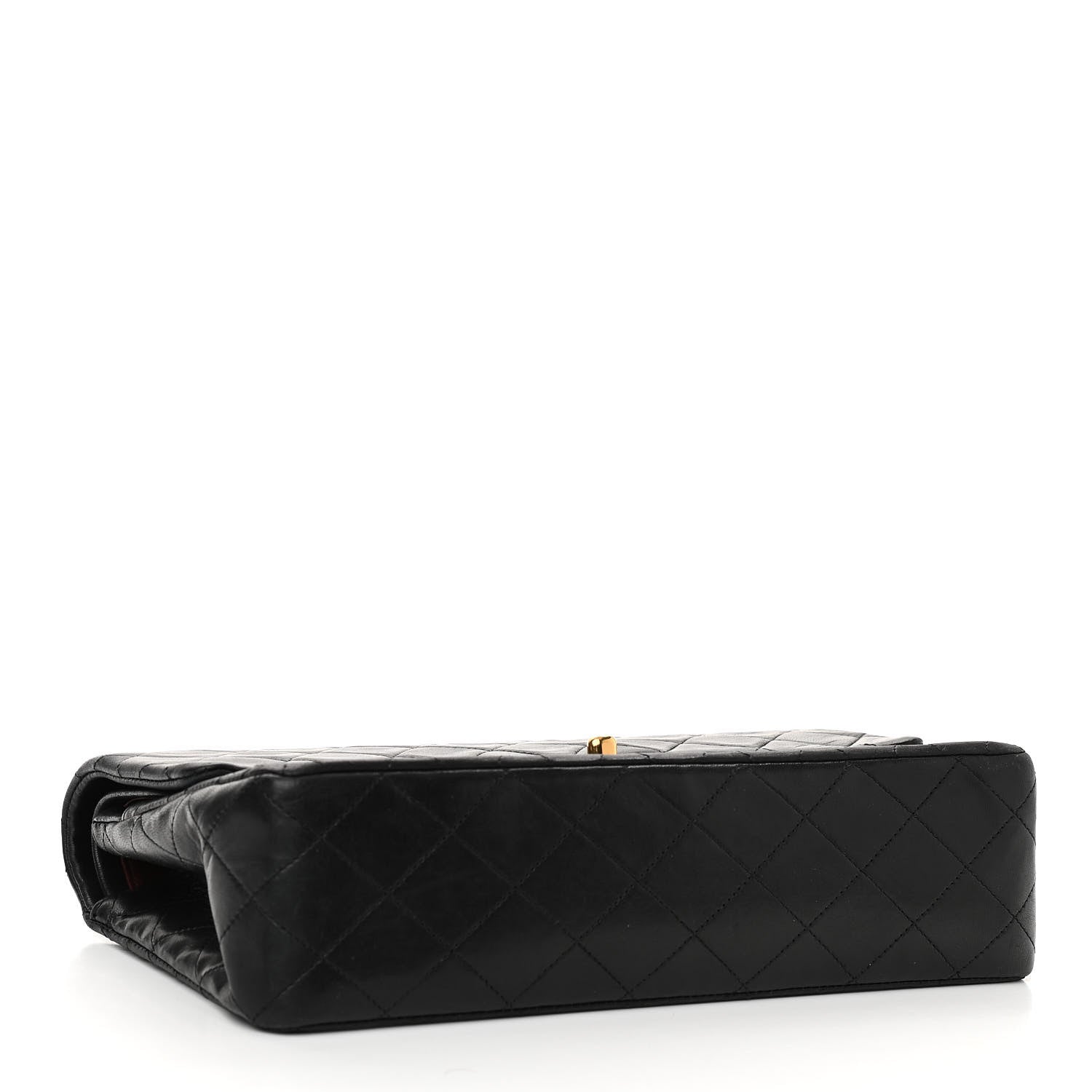 Chanel Lambskin Quilted Medium Double Flap Black 4 of 14