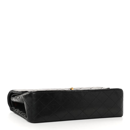 Chanel Lambskin Quilted Medium Double Flap Black 4 of 14