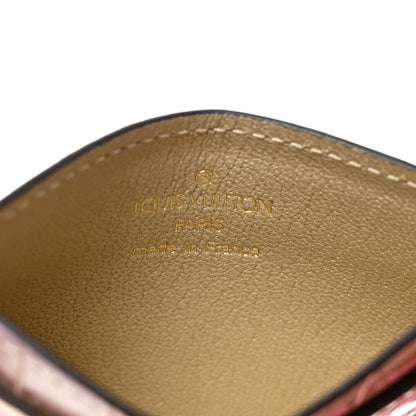 Louis Vuitton Metallic Crocodile Card Holder Pacific Coral Reef 6 of 6