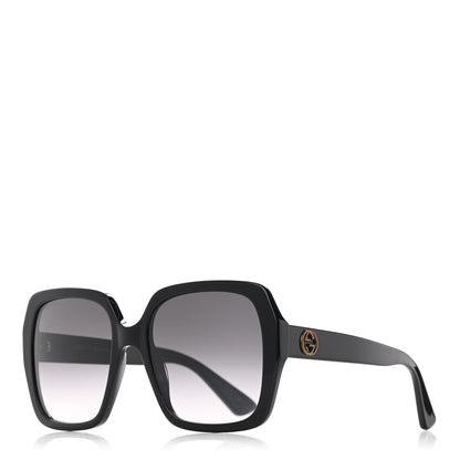 Gucci Acetate Square Frame GG0096S Sunglasses Black 1 of 8