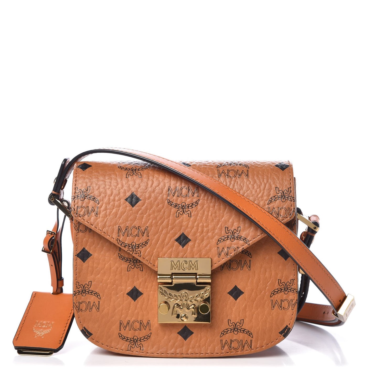 Visetos Mini Patricia Shoulder Bag Cognac