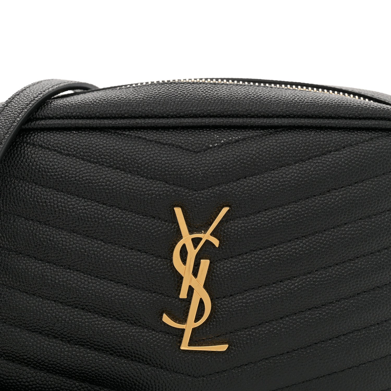 Saint Laurent Grain De Poudre Matelasse Monogram Mini Lou Camera Bag Black 8 of 13