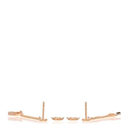 Hermes 18K Rose Gold Kelly Clochette Earrings 3 of 5