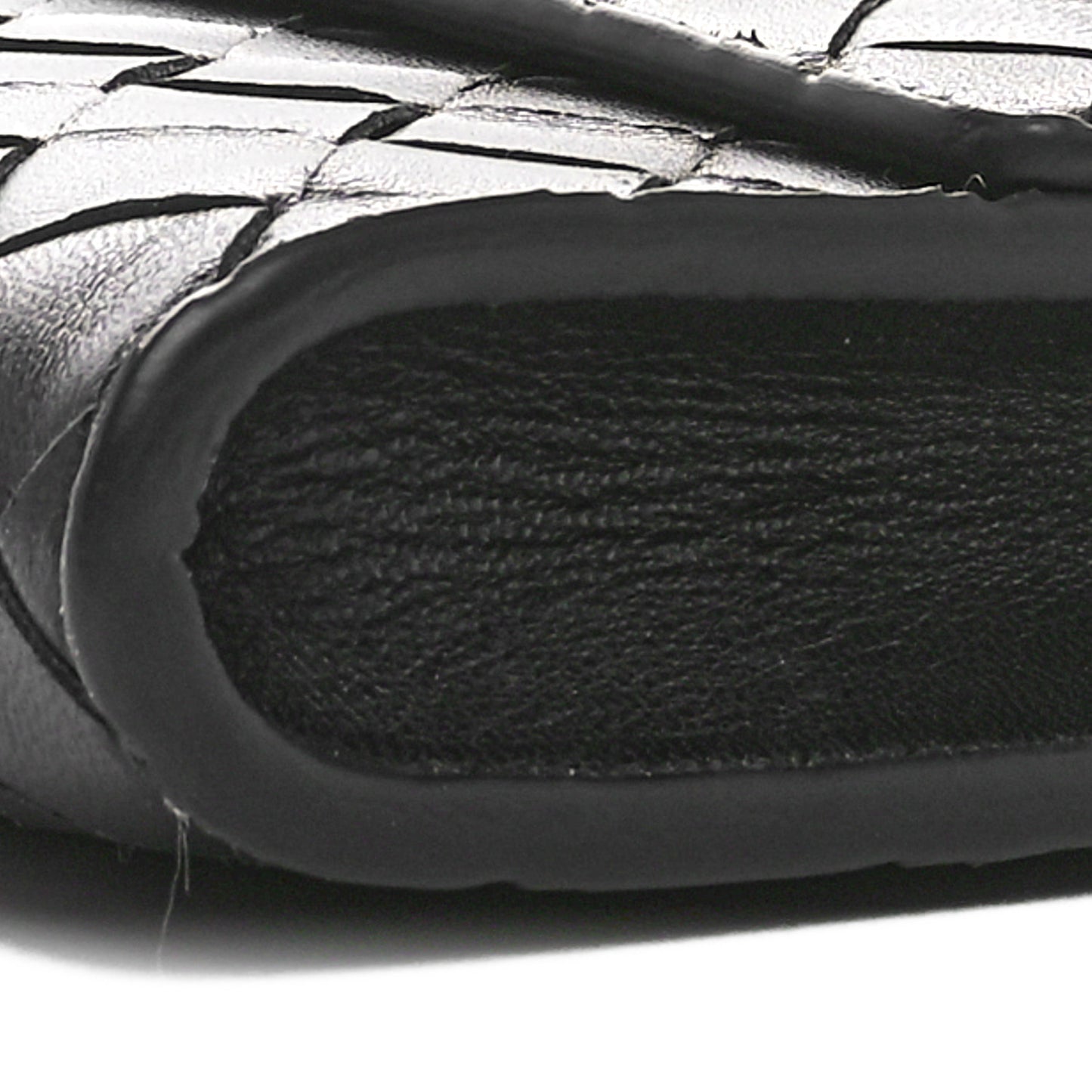 Nappa Intrecciato Long Andiamo Top Handle Clutch Black