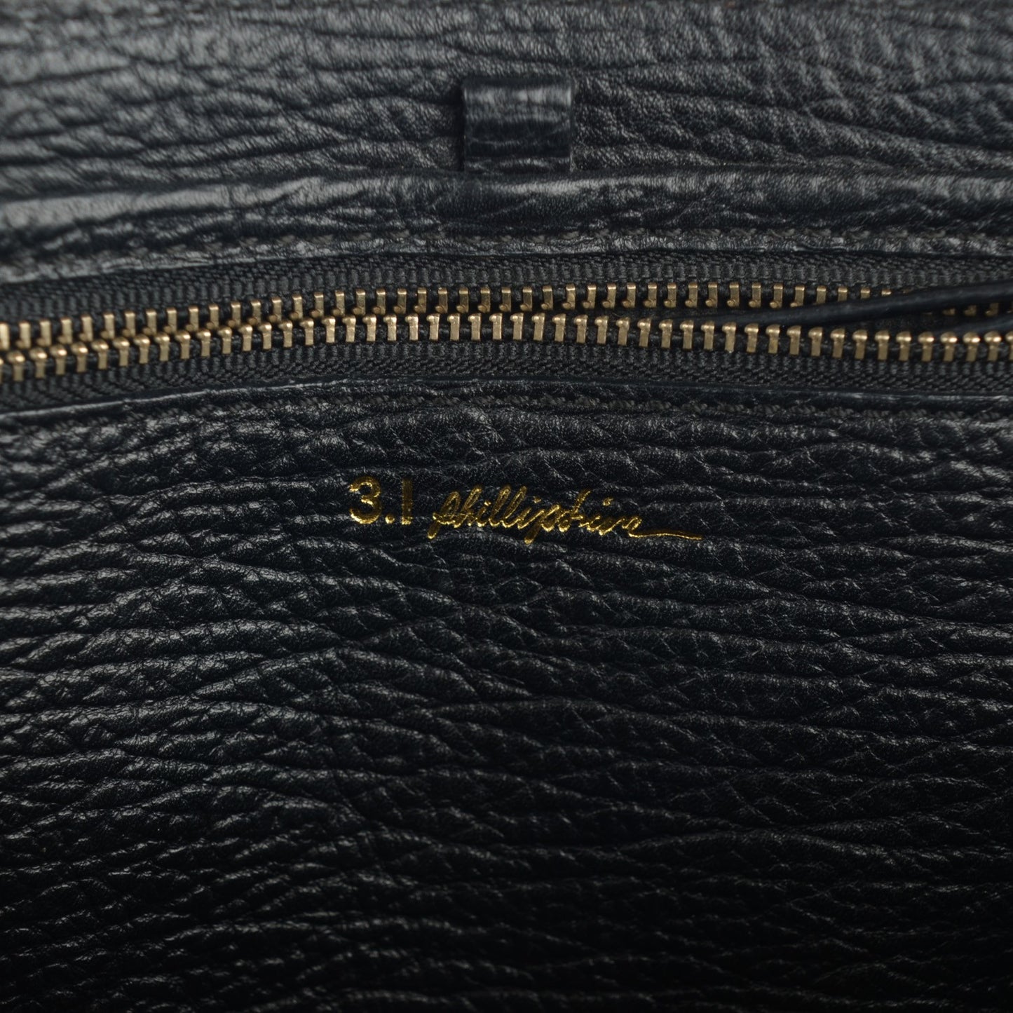 3.1 Calfskin Embossed Medium Pashli Satchel Black White