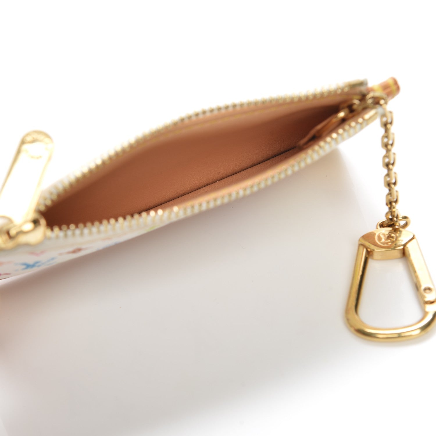Louis Vuitton Monogram Multicolor Key Pouch White 5 of 6