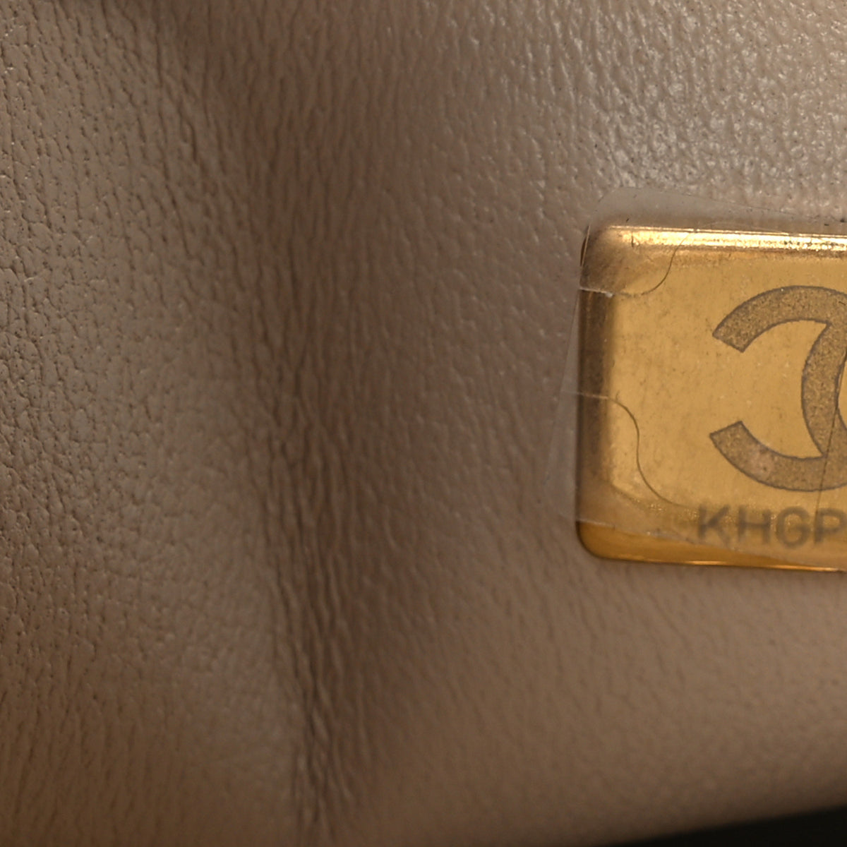 Metallic Caviar Quilted Medium CC Slide Flap Light Gold