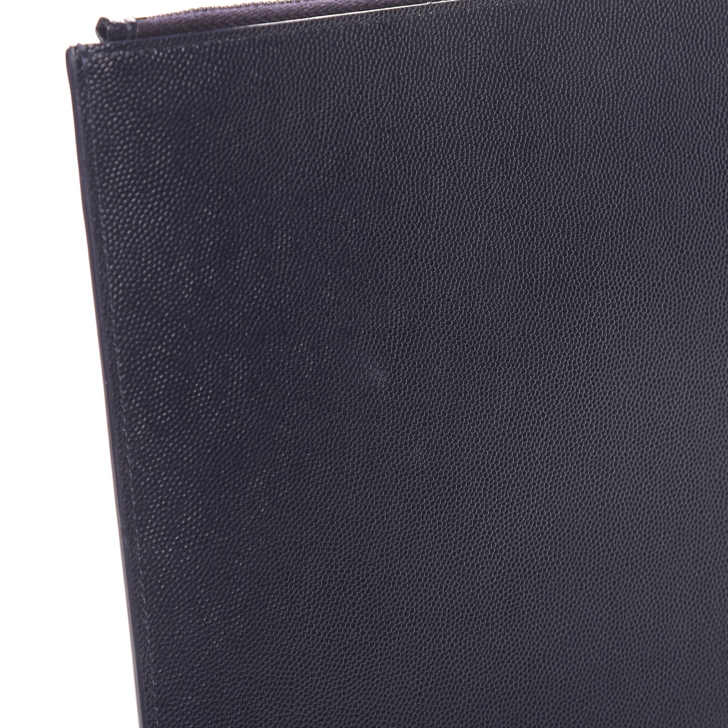 Matte Grain De Poudre Zipped Document Holder Deep Marine