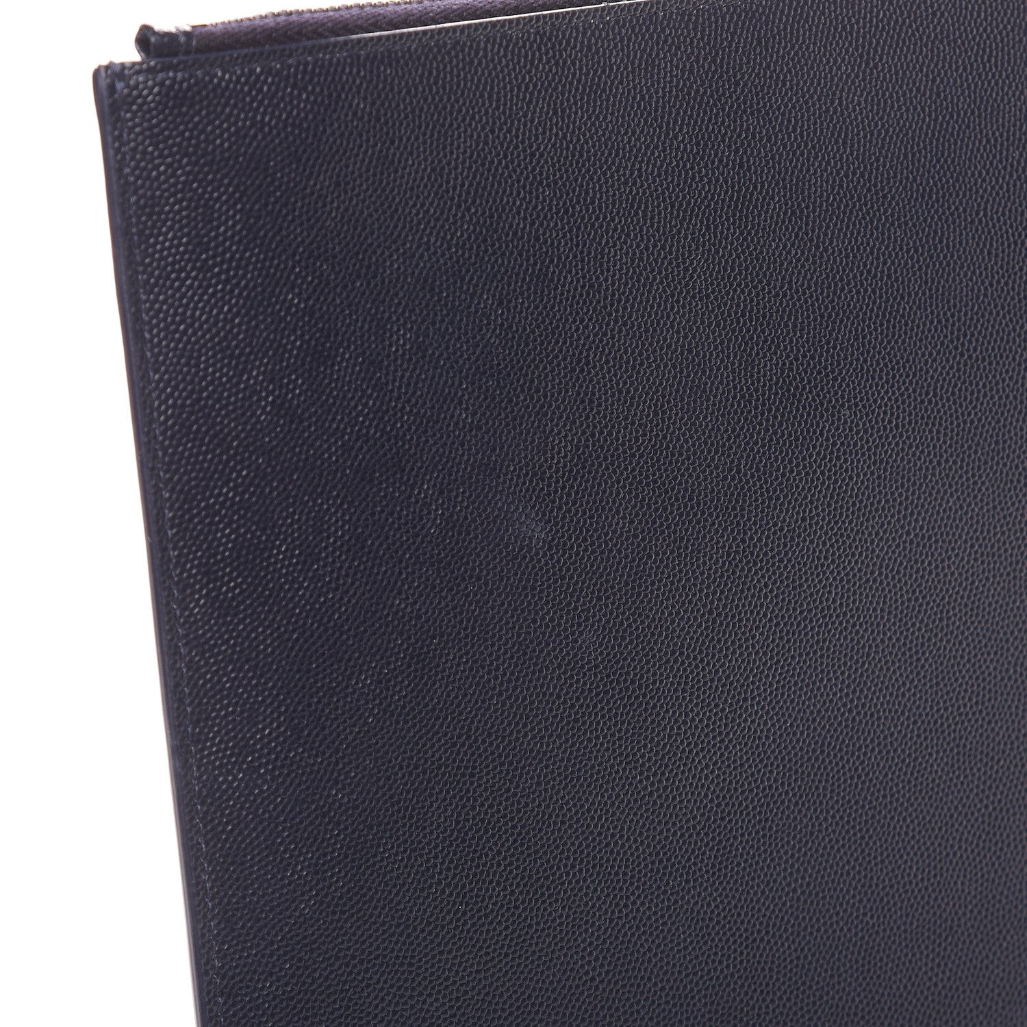 Saint Laurent Matte Grain De Poudre Zipped Document Holder Deep Marine 8 of 9