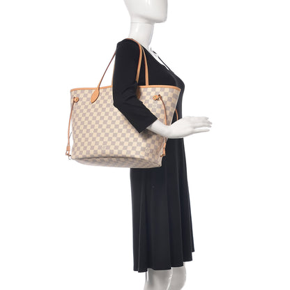 Louis Vuitton Damier Azur Neo Neverfull MM Rose Ballerine 2 of 13