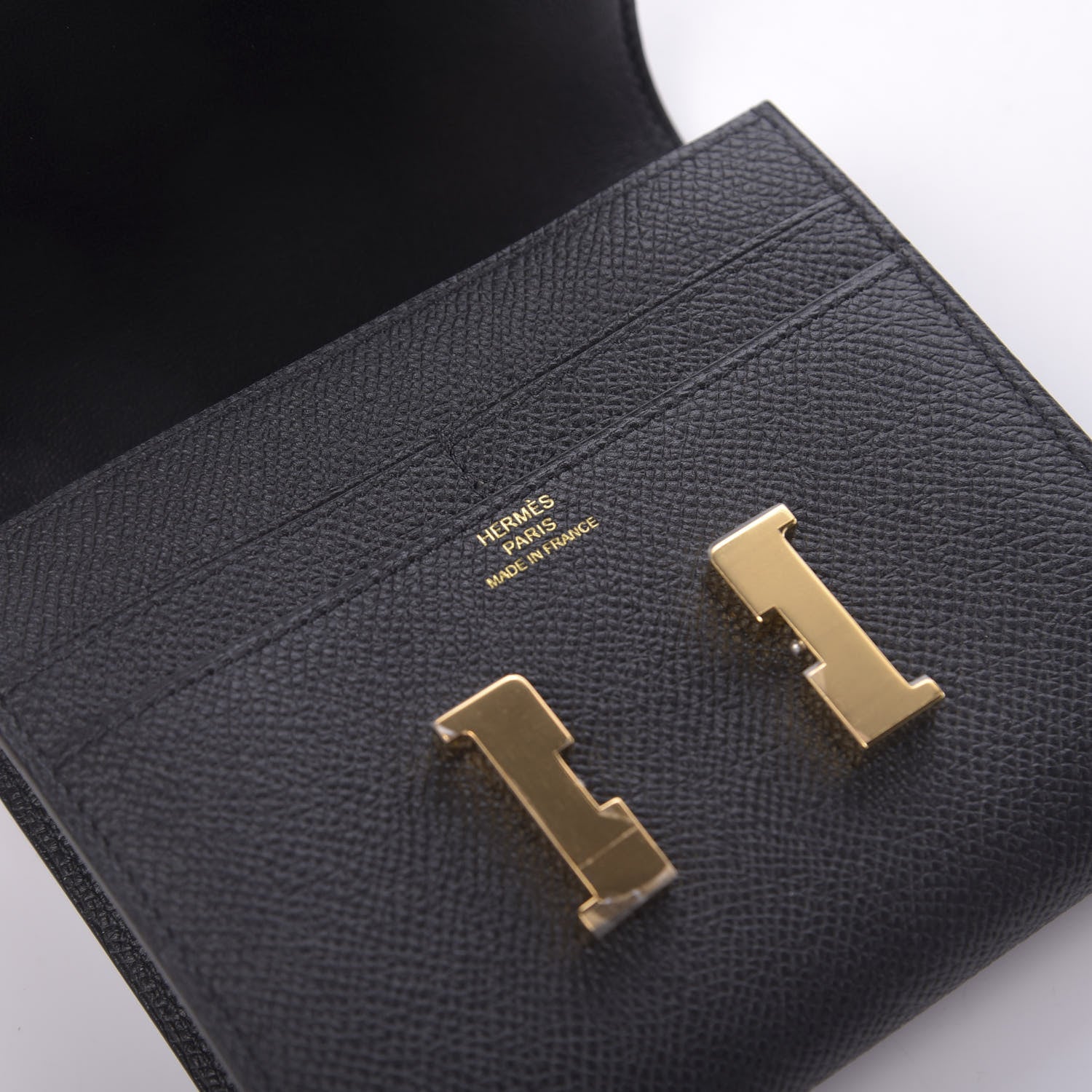 Hermes Epsom Constance Short Wallet Black 9 of 10