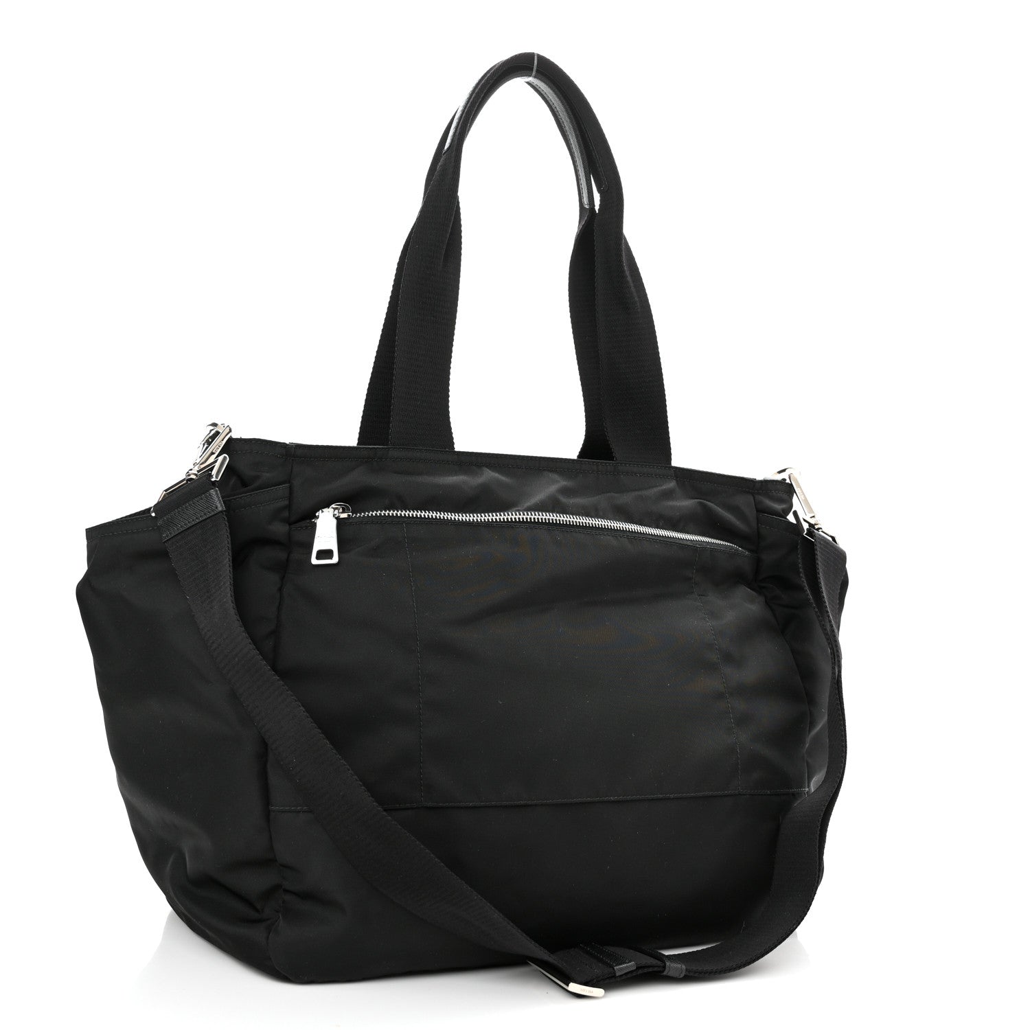 Prada Nylon Vela Baby Bag Black 4 of 11