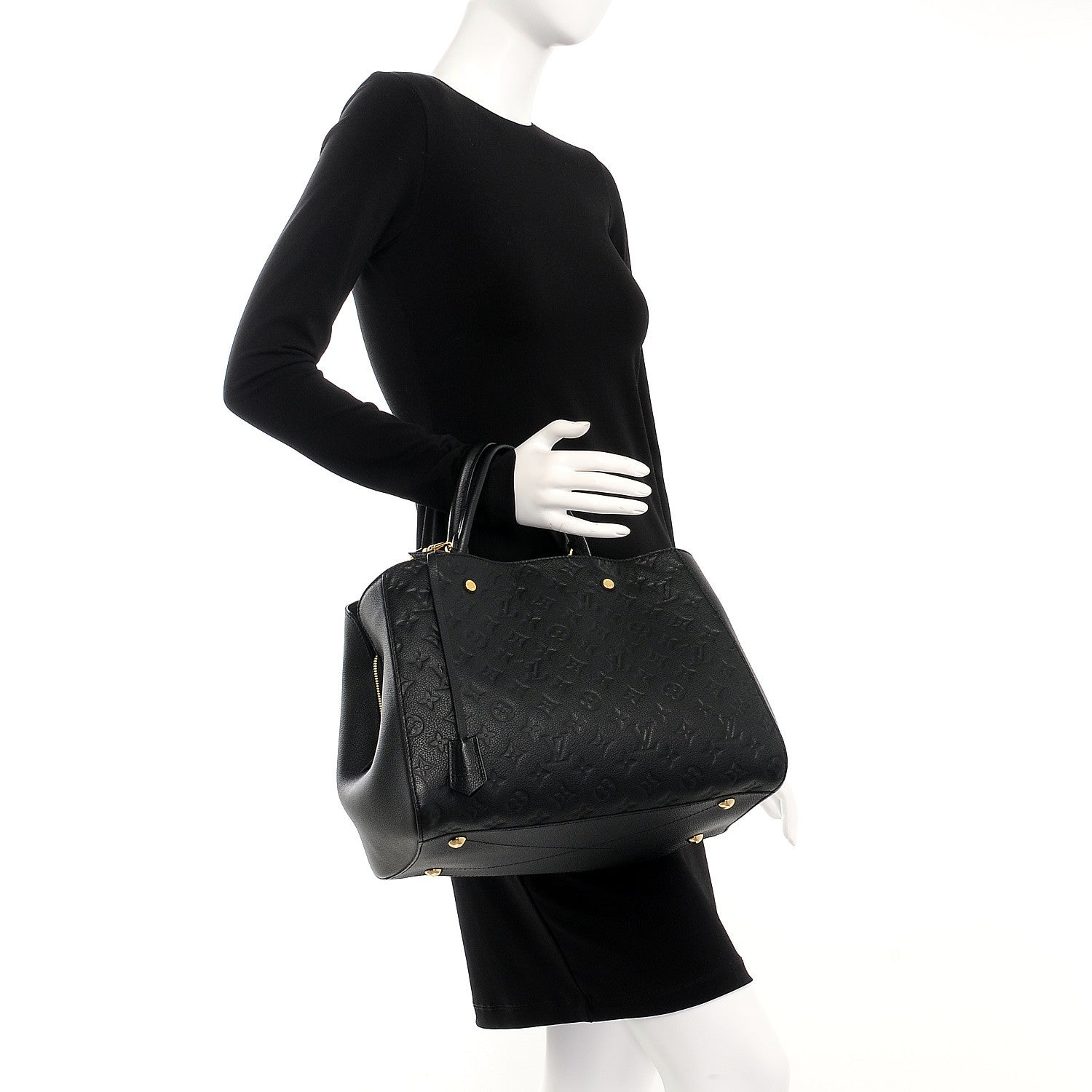 Louis Vuitton Empreinte Montaigne GM Black 3 of 8