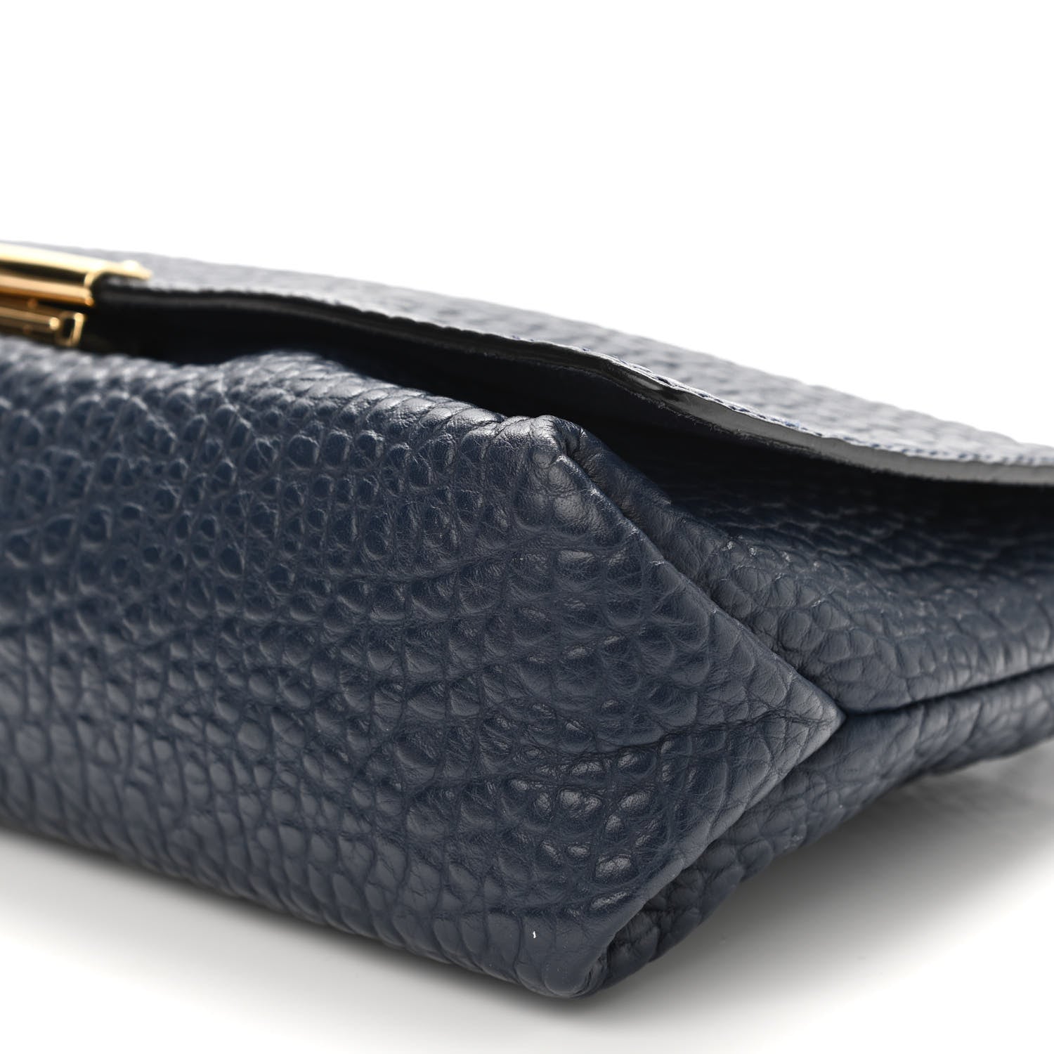 Burberry Signature Grain Medium Mildenhall Crossbody Bag Blue Carbon 12 of 16