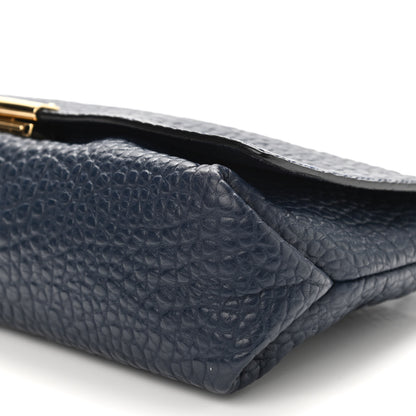 Burberry Signature Grain Medium Mildenhall Crossbody Bag Blue Carbon 12 of 16