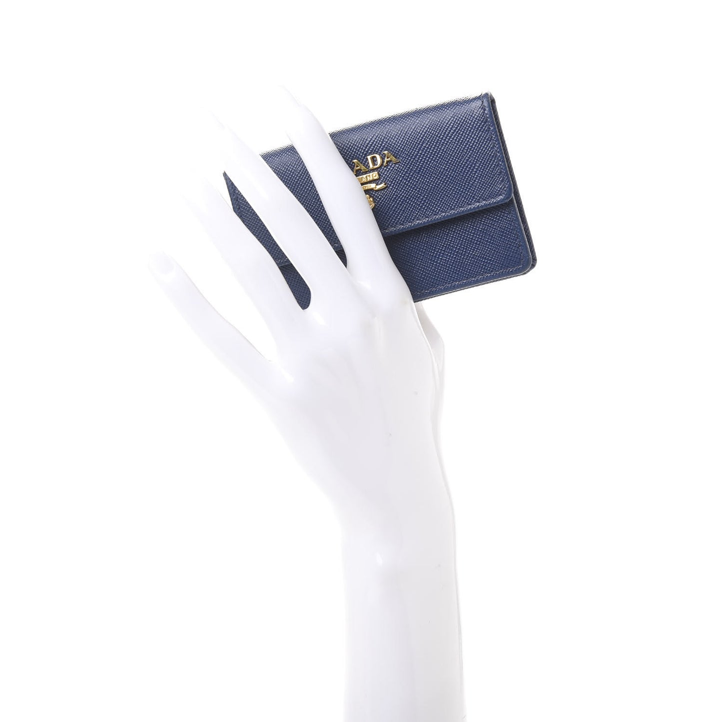 Saffiano Metal Coin Purse Bluette