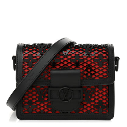 Louis Vuitton Patent Calfskin Monogram Lace Dauphine Mini Black 1 of 10