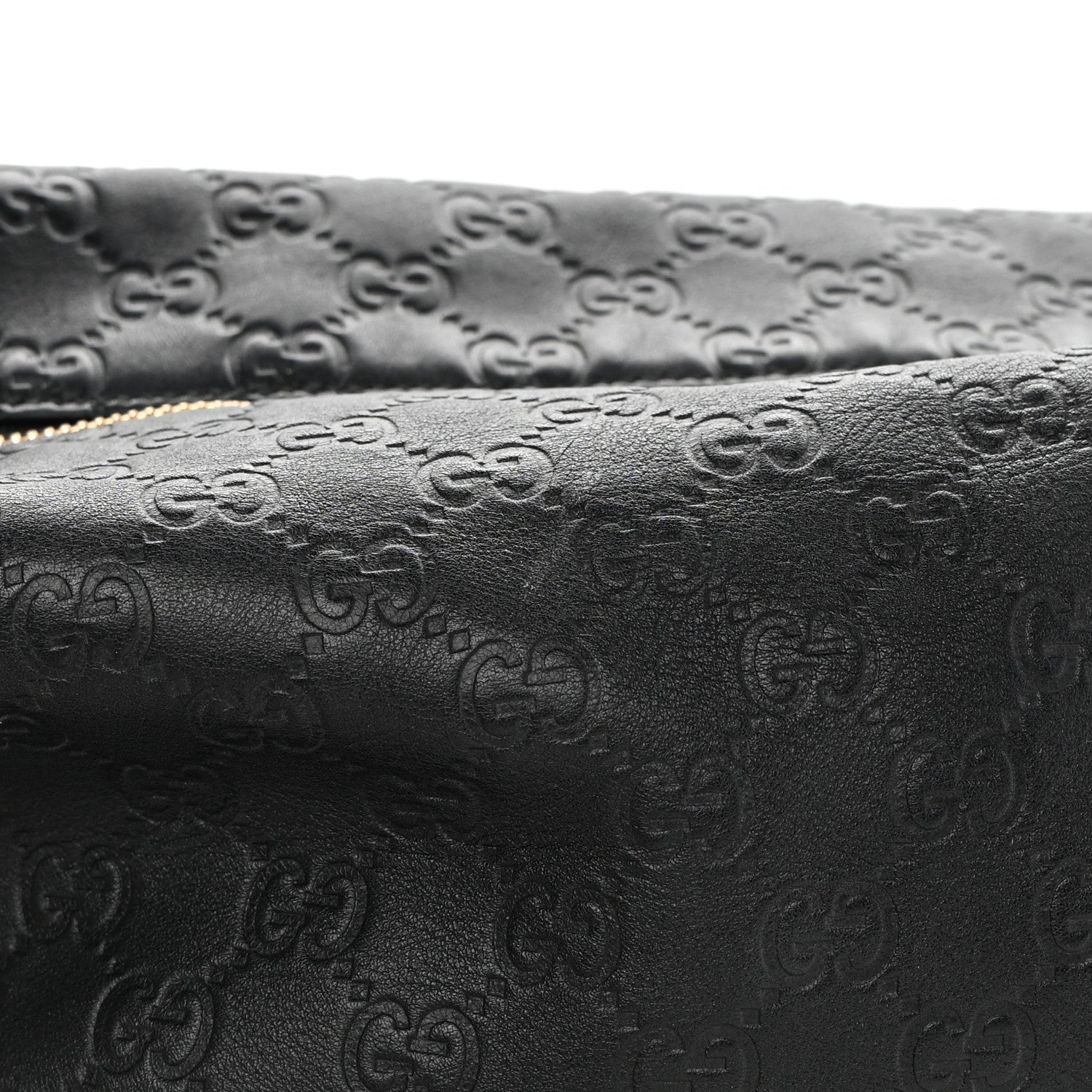 Gucci Guccissima Signature Large Linea A Hobo Black 17 of 18