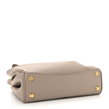 Balenciaga Grained Calfskin Small Rodeo Top Handle Handbag Sesame 4 of 13