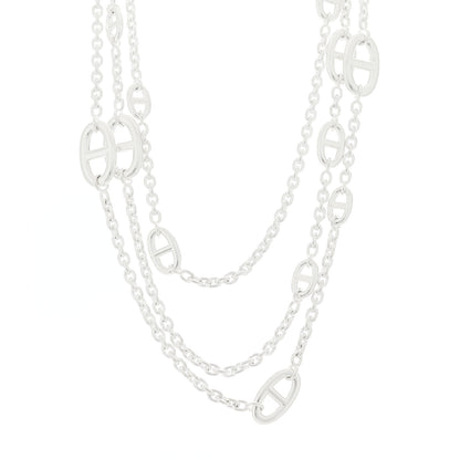 Hermes Sterling Silver Farandole Necklace 160 1 of 5