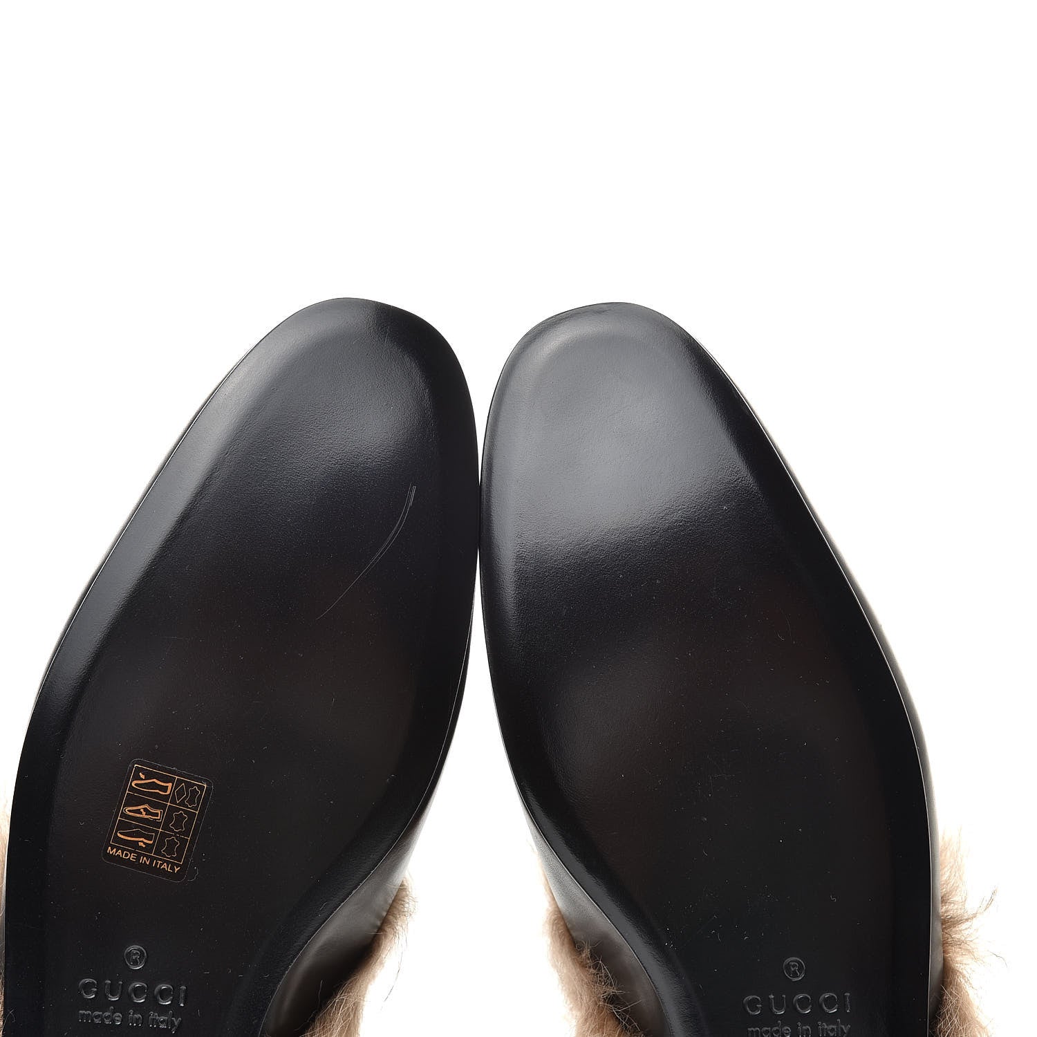 Gucci Calfskin Fur Crystal Tiger Embroidered Mens Princetown Slippers 7 Black 6 of 8