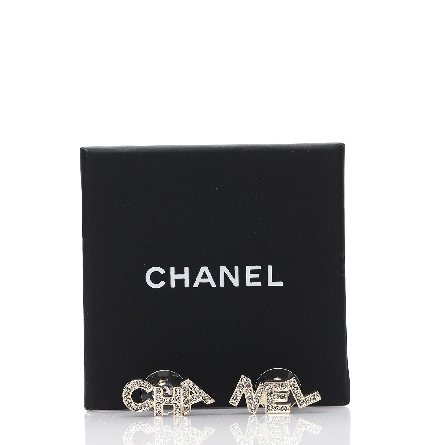 Crystal Pearl Signature Stud Earrings Gold